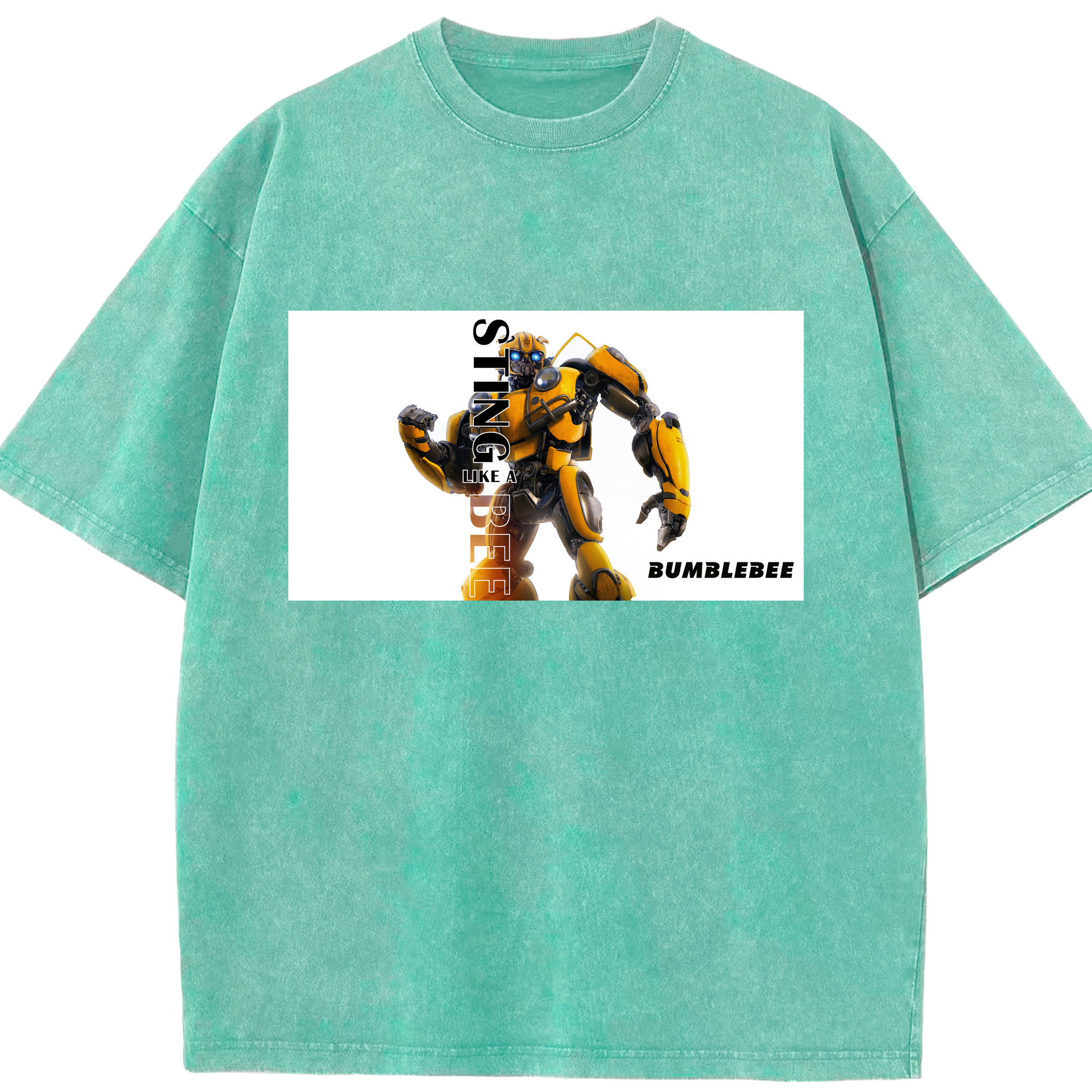 （画像用）  綿100% ヴィンテージ風 半袖Tシャツ（フロントプリント）